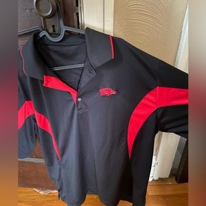 PGA tour Arkansas Razorback dri-fit polo